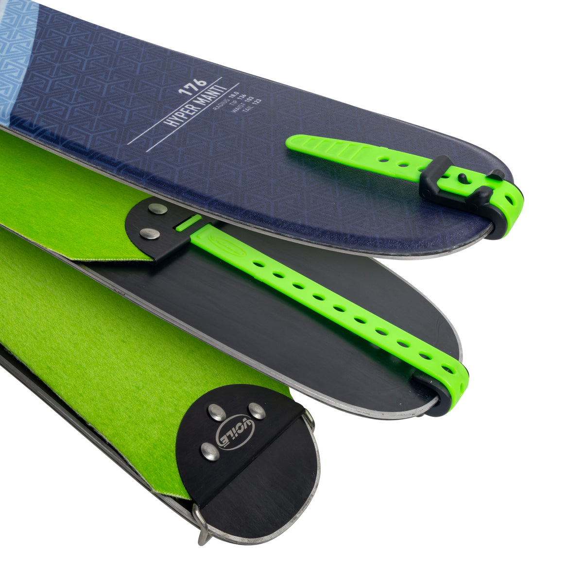 Hyper Glide Ski Skins w/Tail Clips